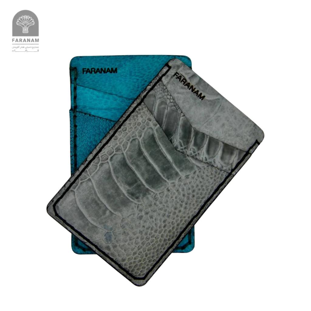 Victor Ostrich Leather Card Holder