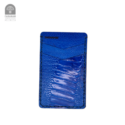 Victor Ostrich Leather Card Holder