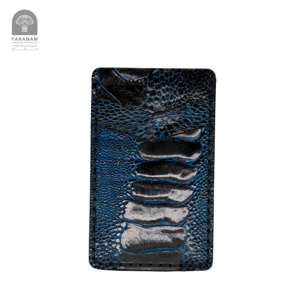 Victor Ostrich Leather Card Holder
