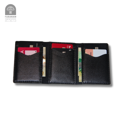 Saya Trifold Cardholder, Cowhide leather