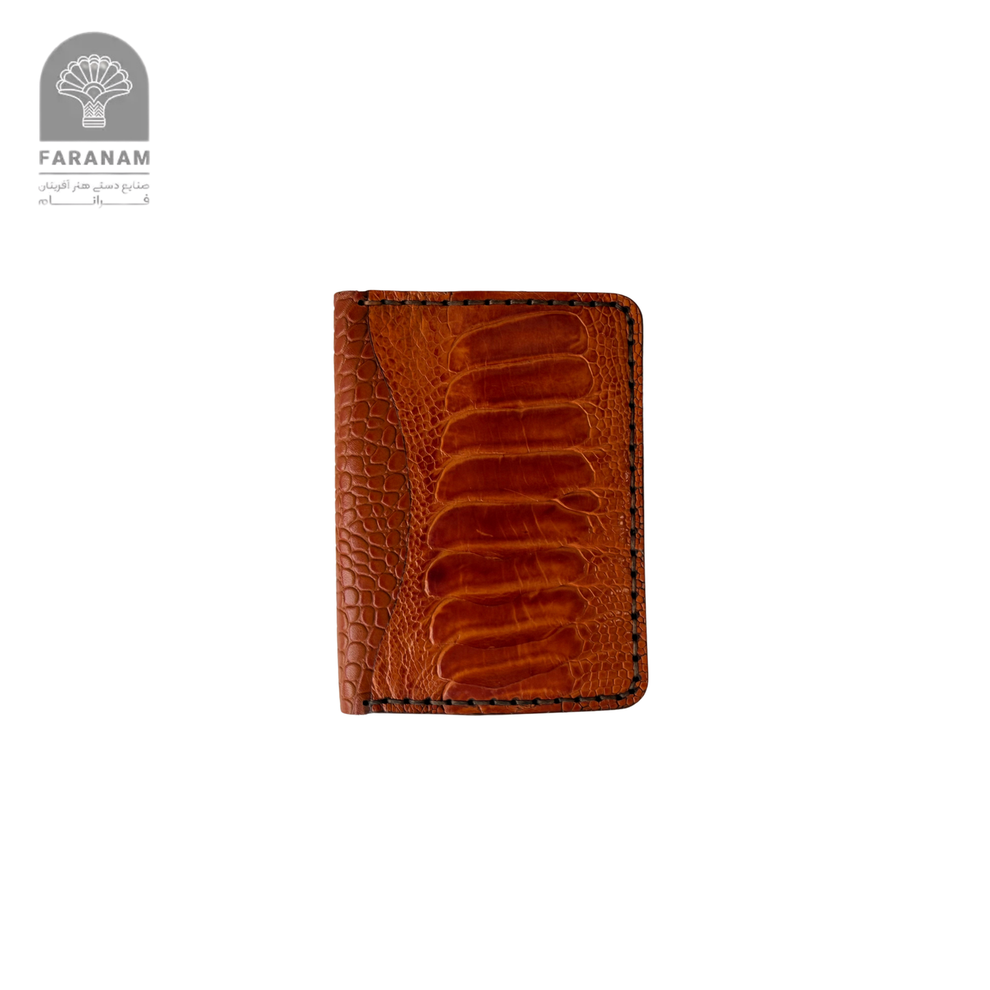 Aris Bifold Wallet, Ostrich Leg Leather
