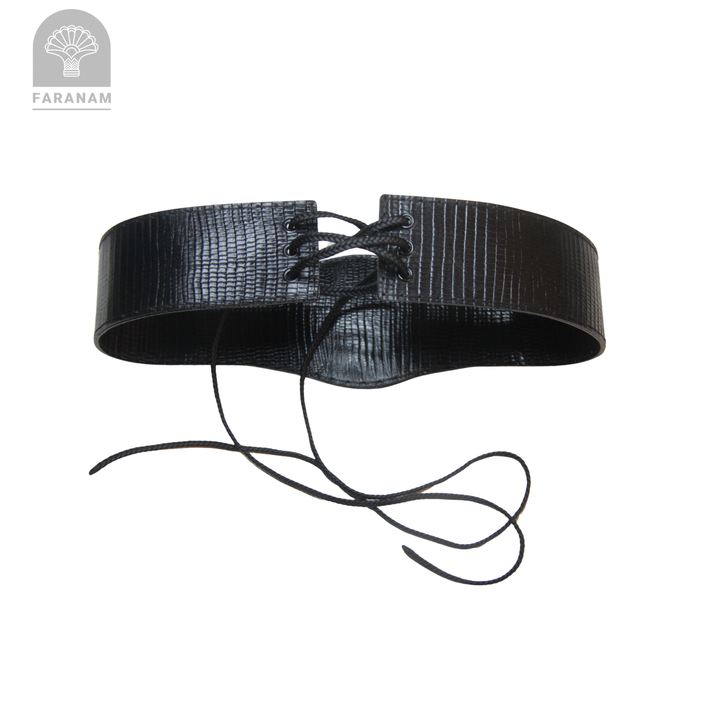 Simaj Hand Etched Leather Waist Belt, Handmade, Designed by Faranam Studio