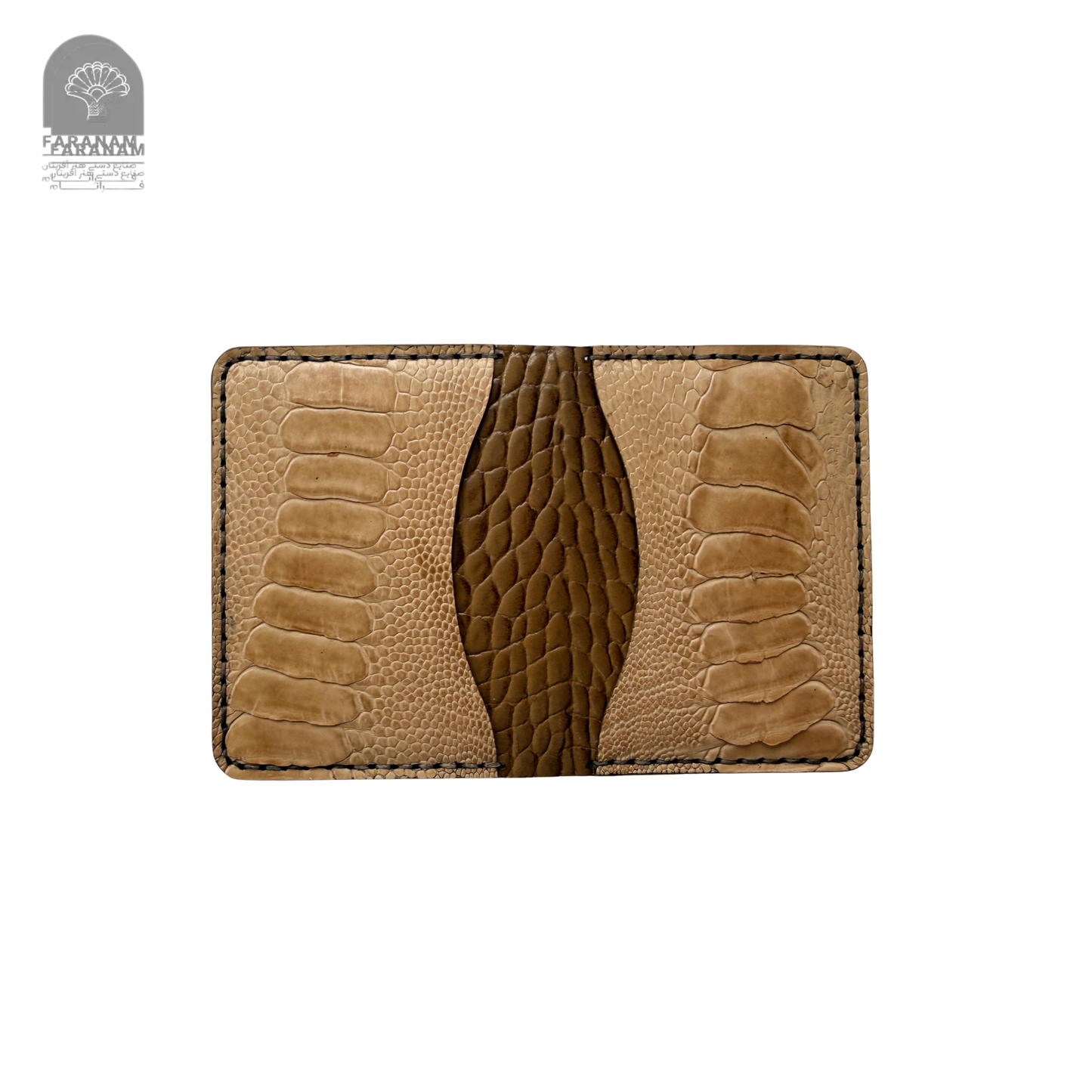 Aris Bifold Wallet, Ostrich Leg Leather