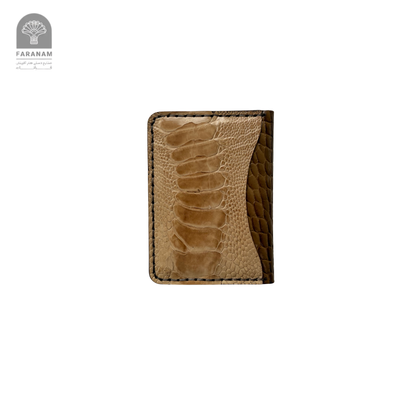 Aris Bifold Wallet, Ostrich Leg Leather