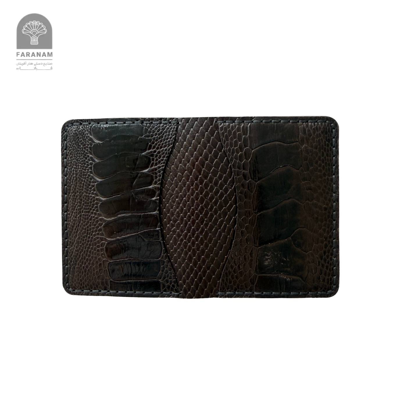 Aris Bifold Wallet, Ostrich Leg Leather