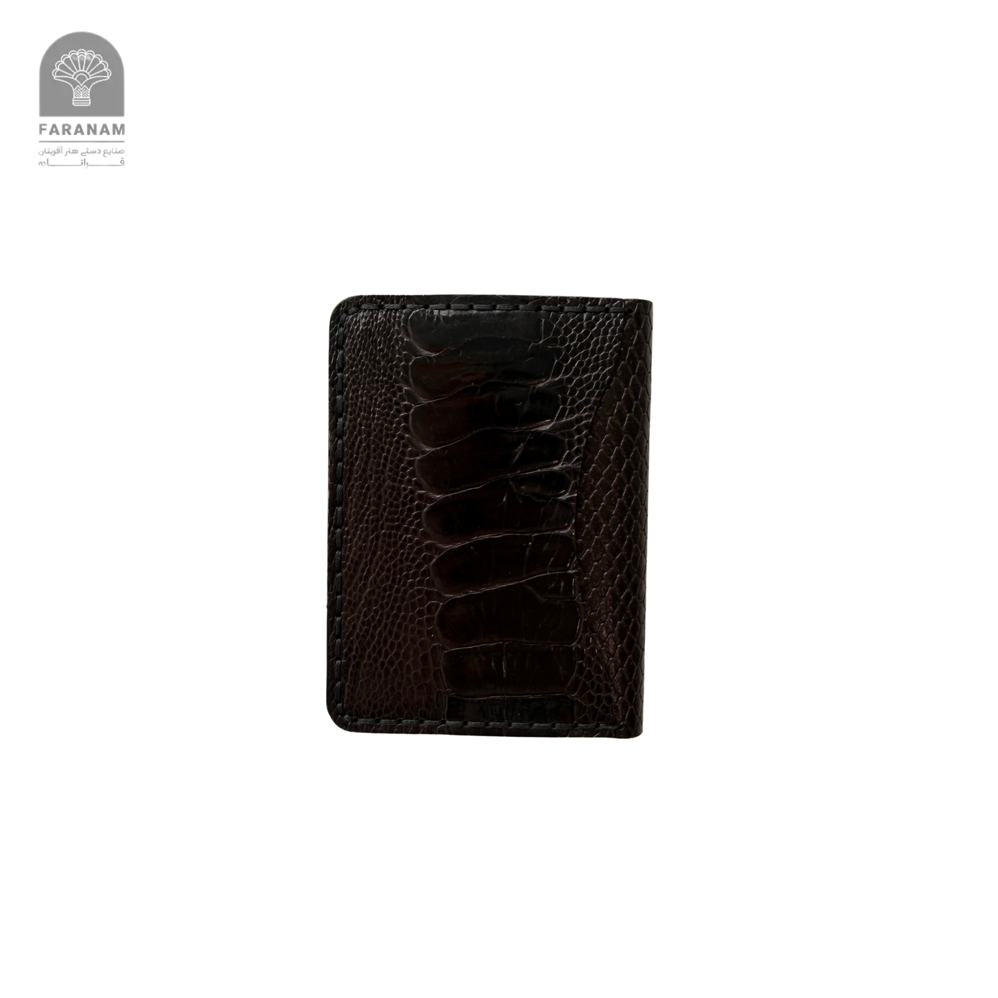 Aris Bifold Wallet, Ostrich Leg Leather