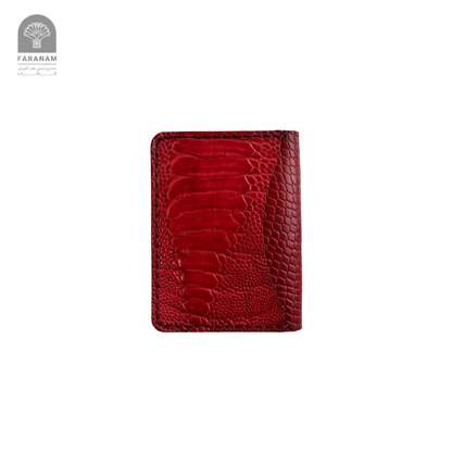 Aris Bifold Wallet, Ostrich Leg Leather