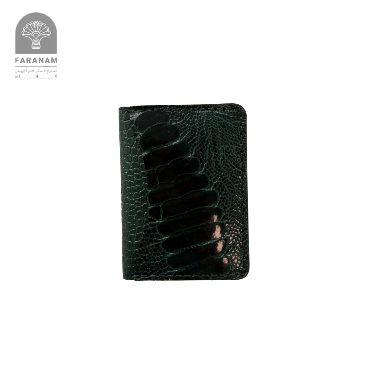 Aris Bifold Wallet, Ostrich Leg Leather