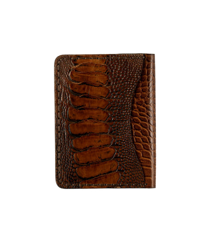 Aris Bifold Wallet, Ostrich Leg Leather, Hand-stitched Faranam