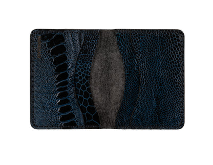 Aris Trifold Wallet, Ostrich Leg Leather