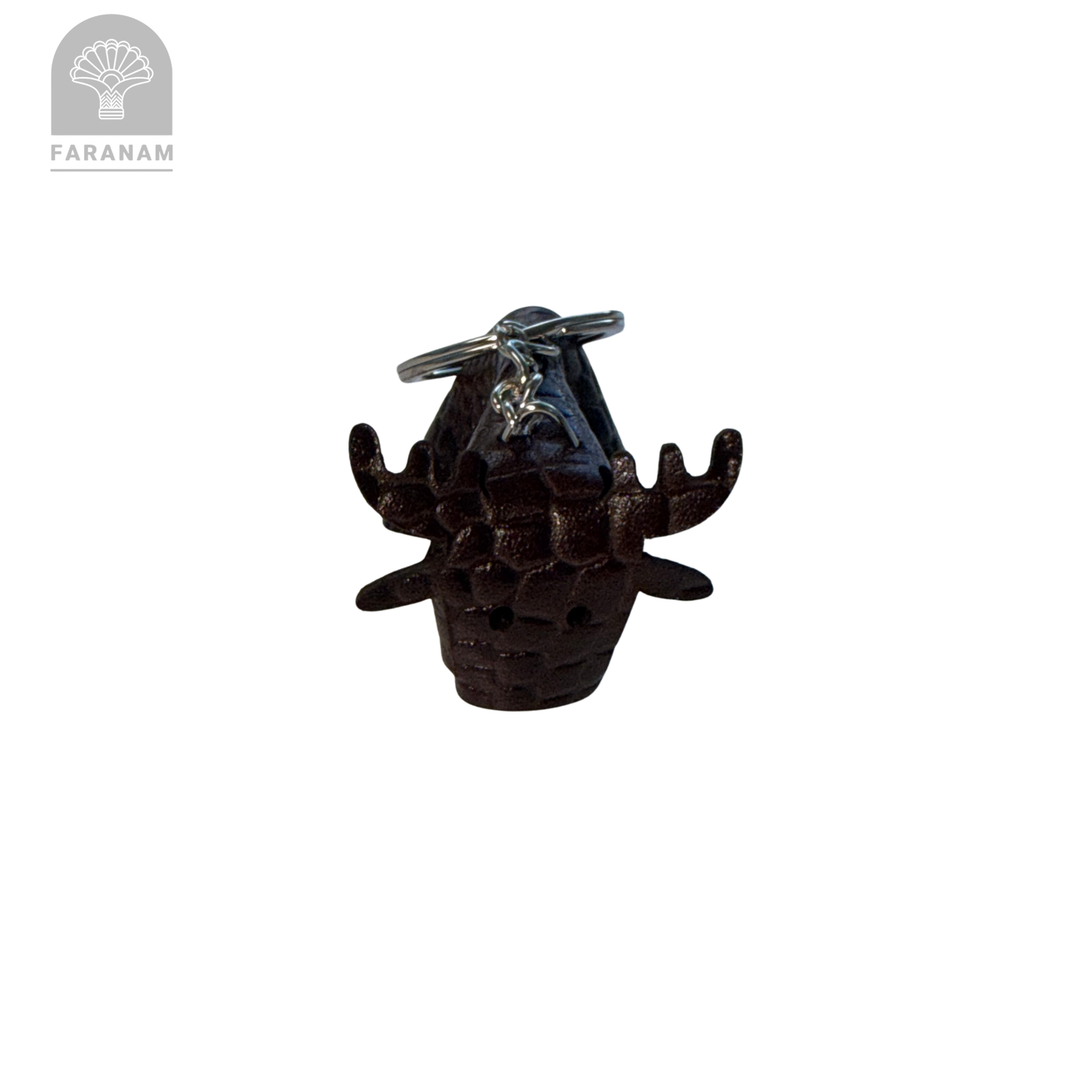 Deer Keychain, Cowhide Leather