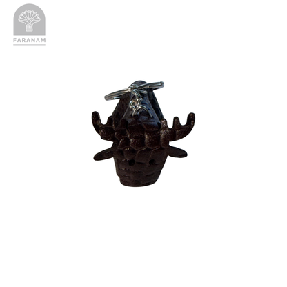 Deer Keychain, Cowhide Leather