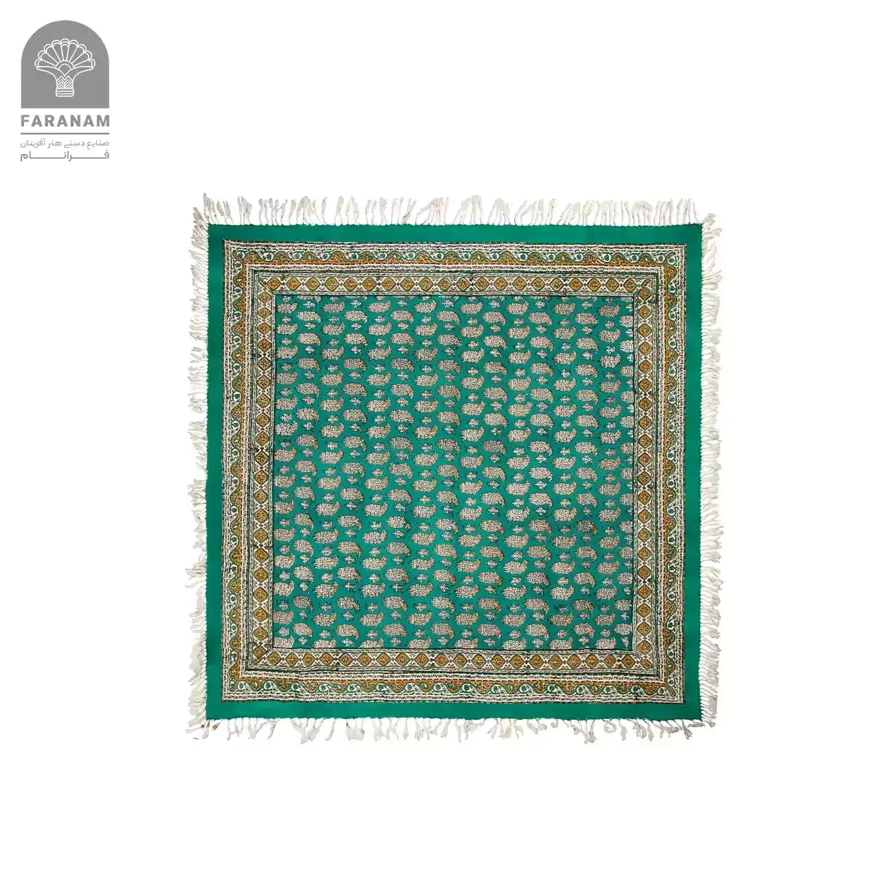 Emerald Ghalamkar, Cotton Square Tablecloth, Handmade My Store