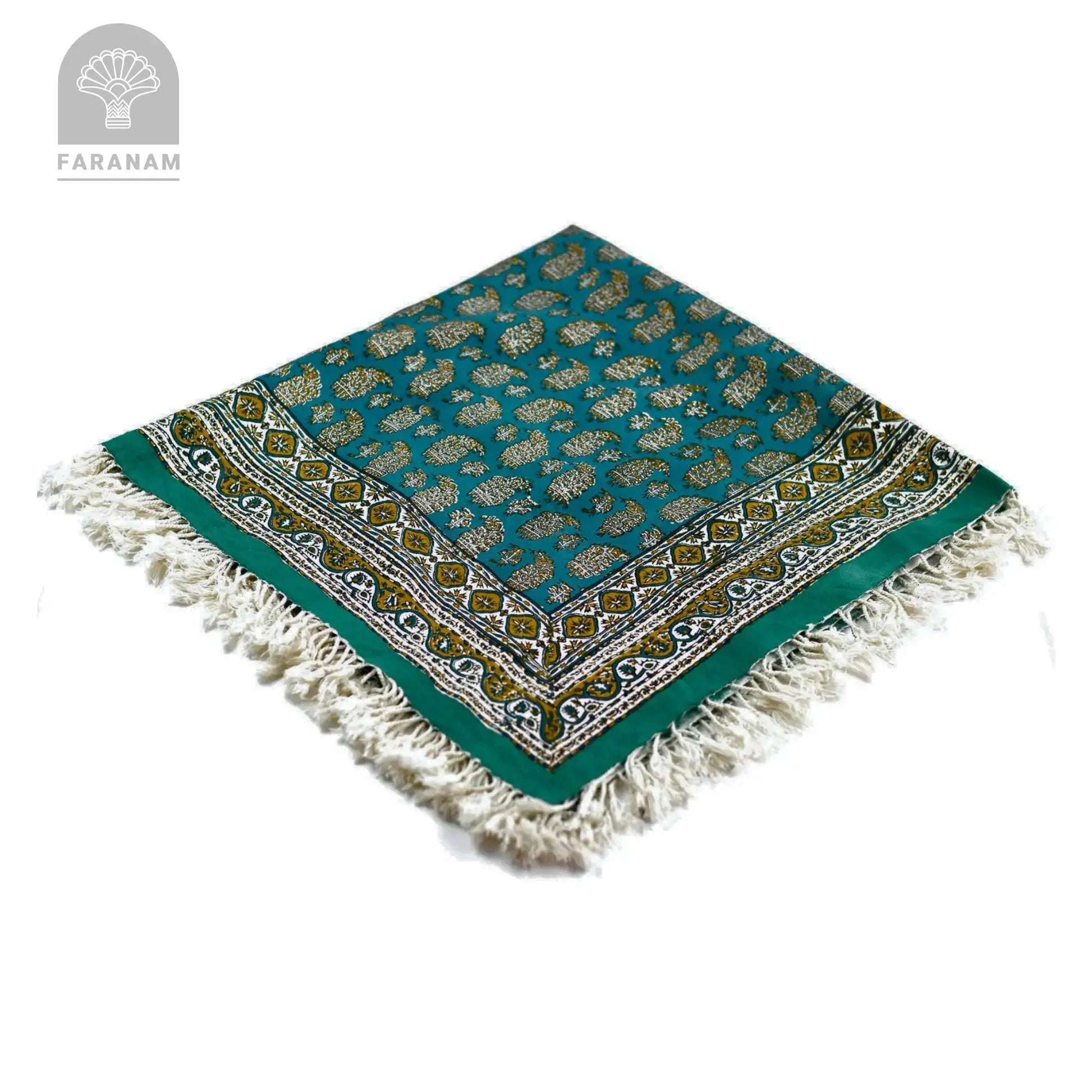 Emerald Ghalamkar, Cotton Square Tablecloth, Handmade My Store
