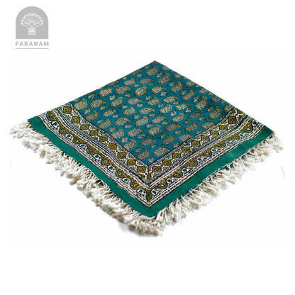 Emerald Ghalamkar Block-Printed Cotton Tablecloth