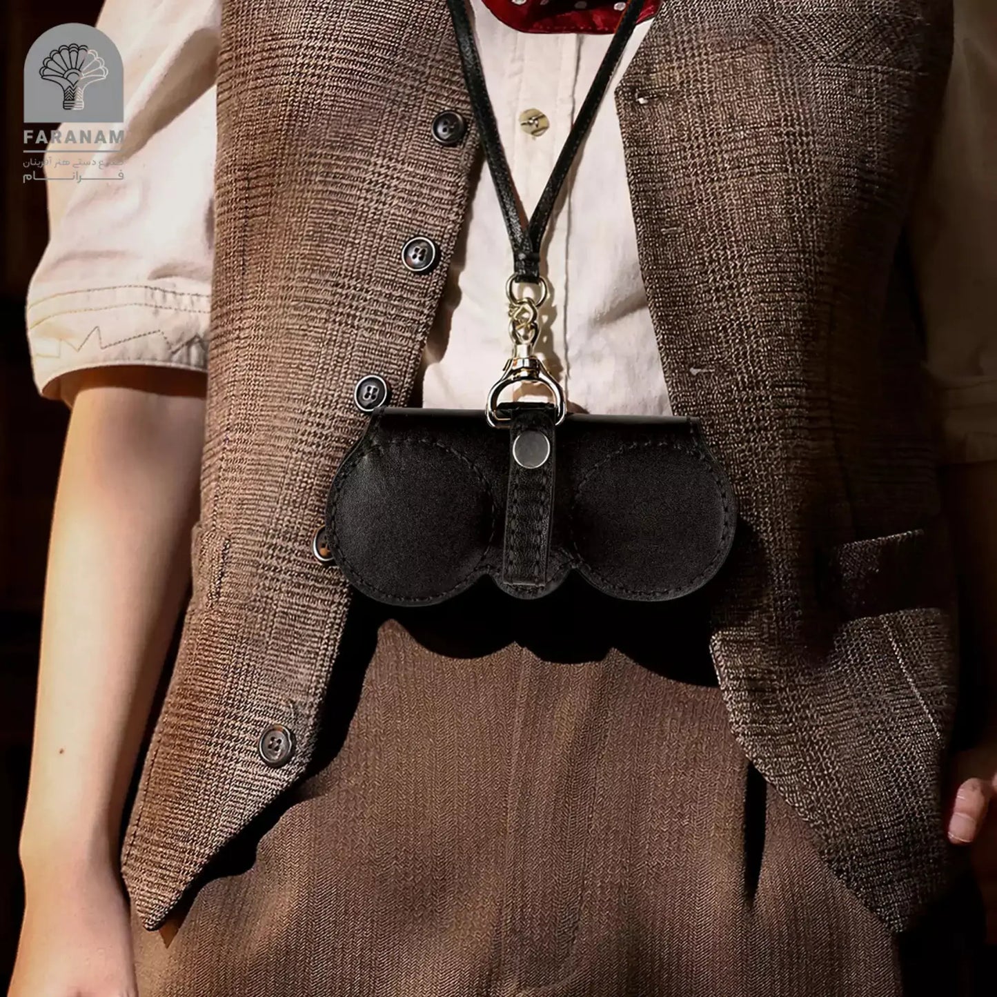 Leather Sunglasses Cover, Morocco Leather Faranam