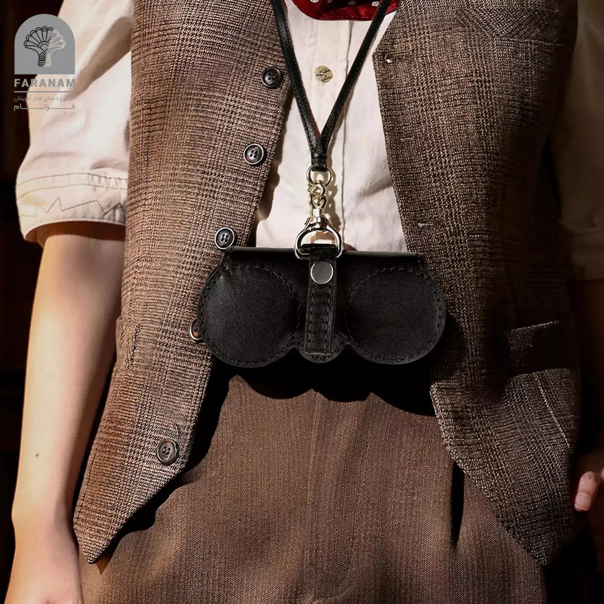 Leather Sunglasses Cover, Morocco Leather Faranam
