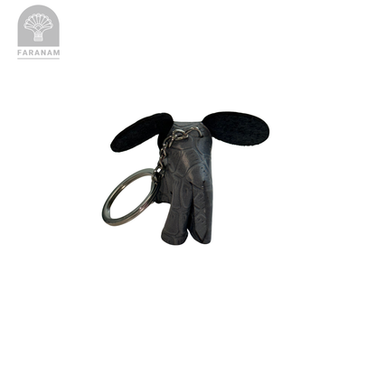 Mouse Keychain, Cowhide Leather