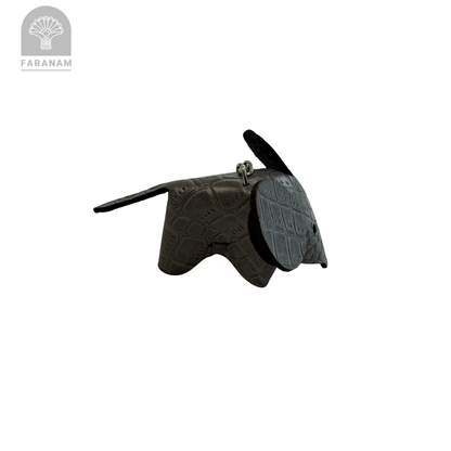 Mouse Keychain, Cowhide Leather