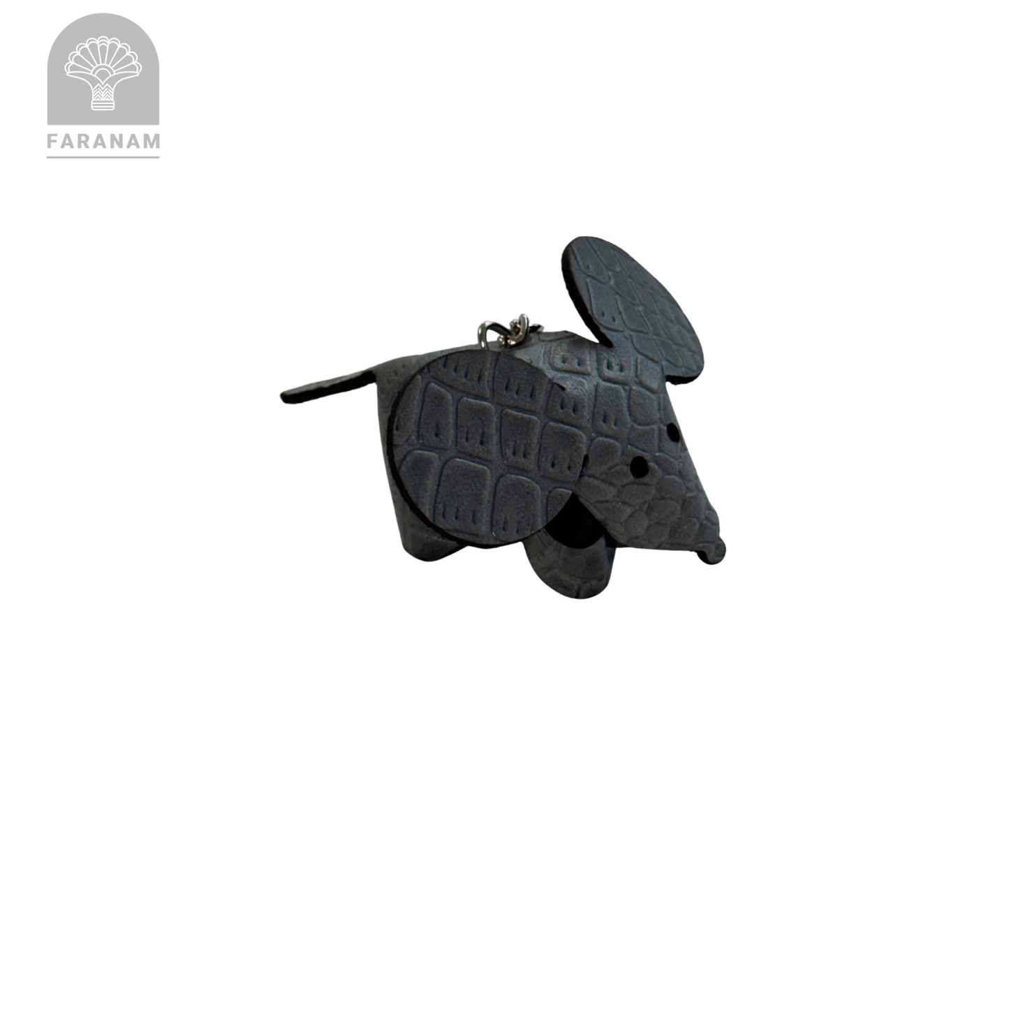 Mouse Keychain, Cowhide Leather