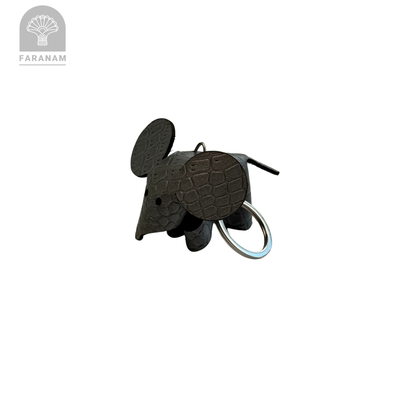 Mouse Keychain, Cowhide Leather