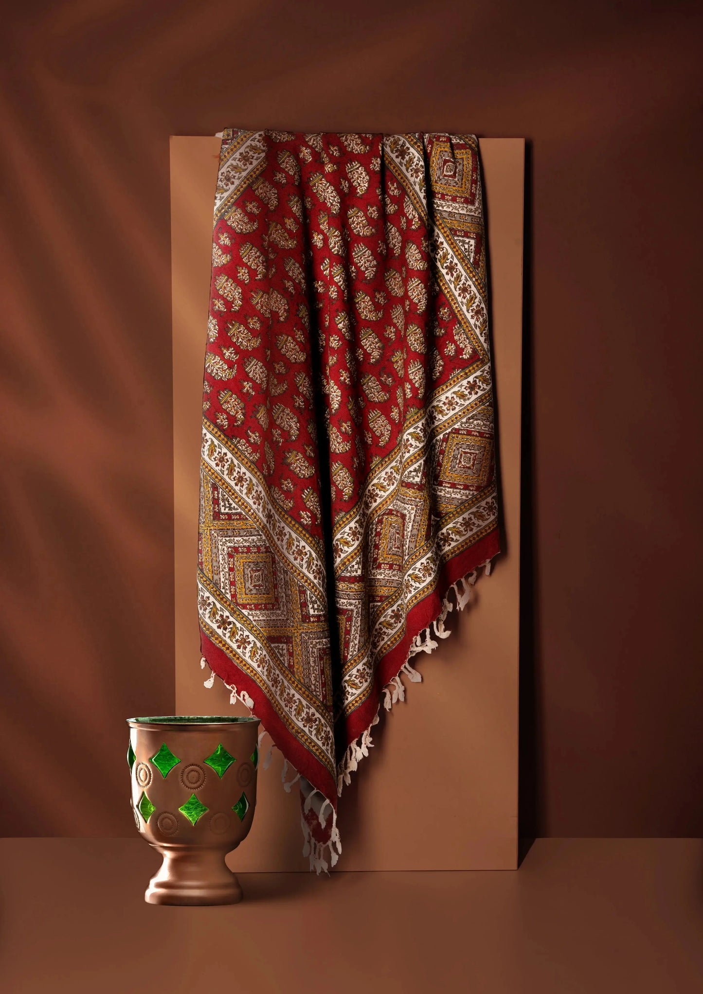 Ruby Ghalamkar, Cotton  Square Tableclothm, Handmade My Store