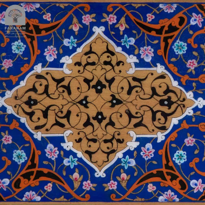 Shamsa Aroma Box, Hand-Painted, Rubber Wood