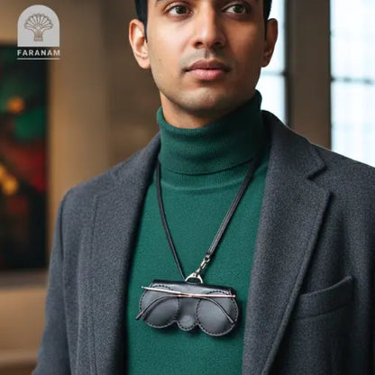 Leather Sunglasses Cover, Morocco Leather Faranam