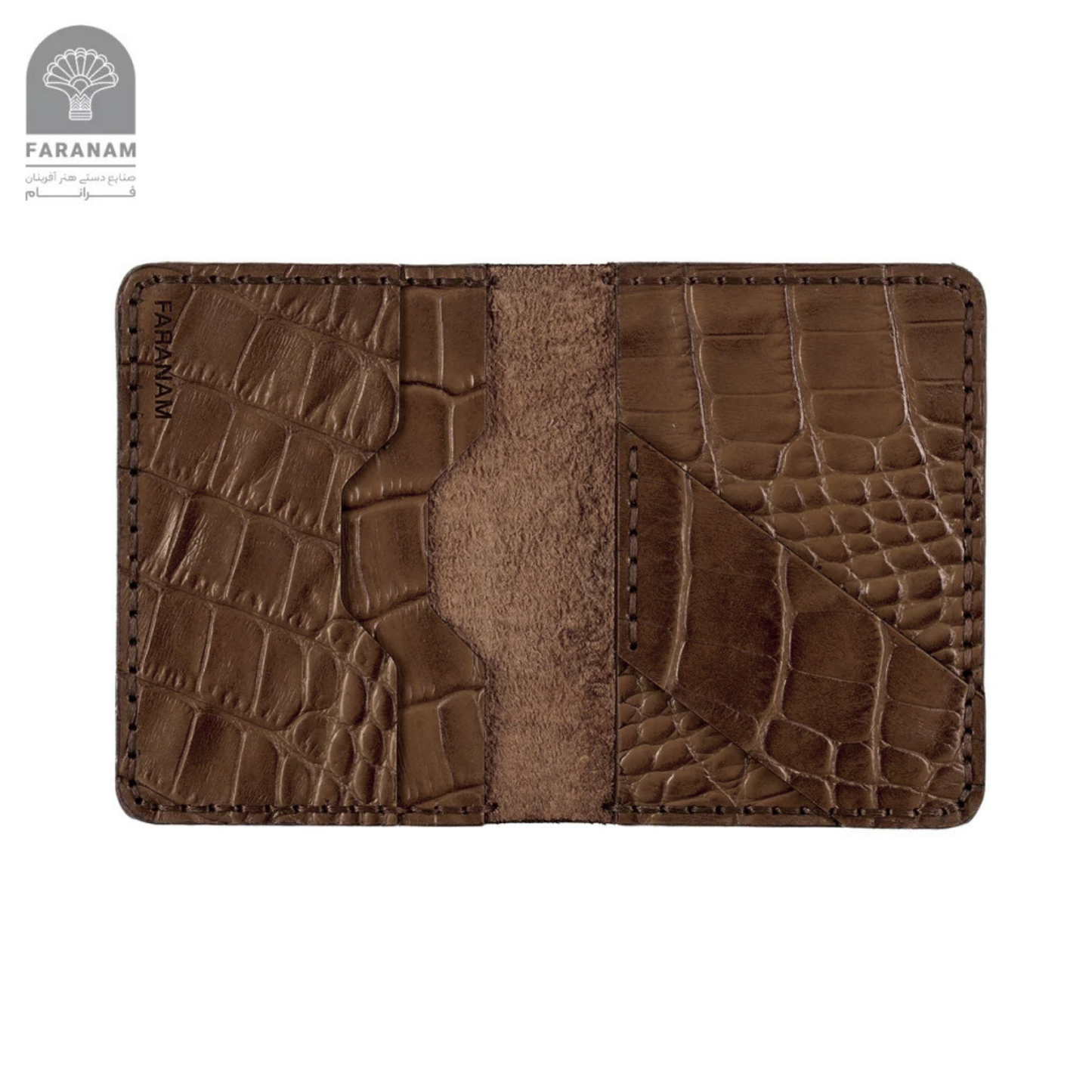 Farasa Leather Gift Set; Long wallet, bifold wallet, keychain, sunglasses cover