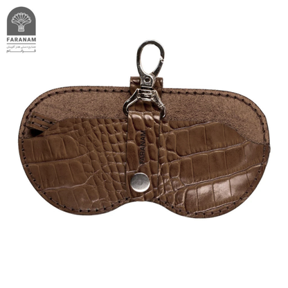 Farasa Leather Gift Set; Long wallet, bifold wallet, keychain, sunglasses cover