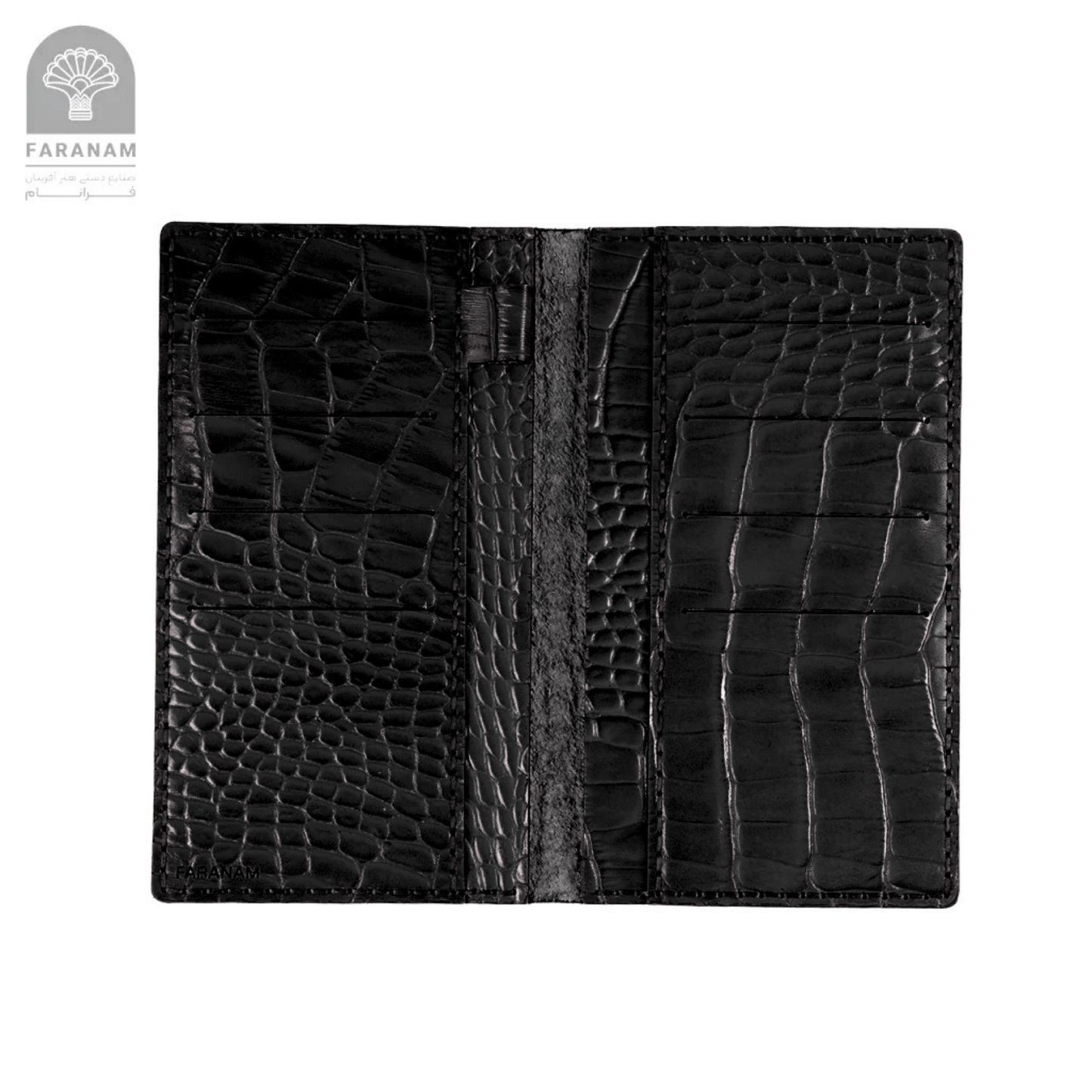 Farasa Leather Gift Set; Long wallet, bifold wallet, keychain, sunglasses cover