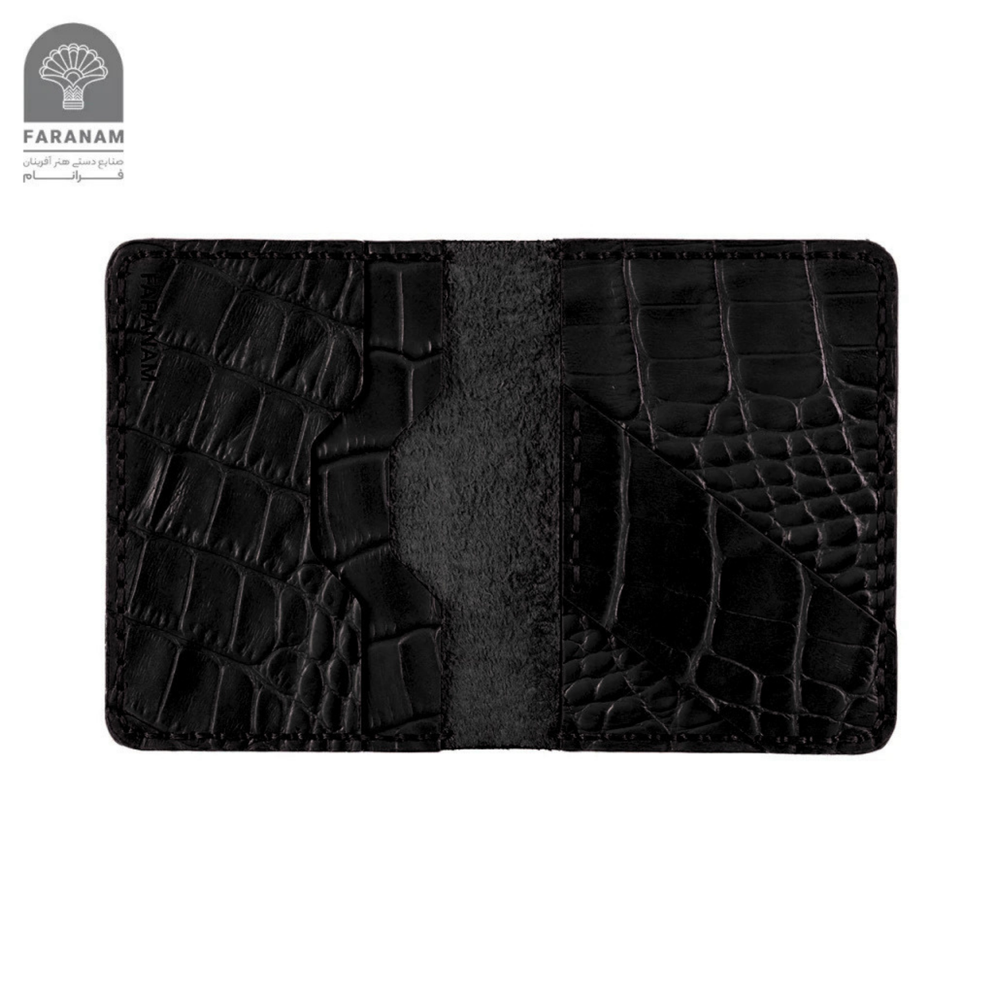 Farasa Leather Gift Set; Long wallet, bifold wallet, keychain, sunglasses cover