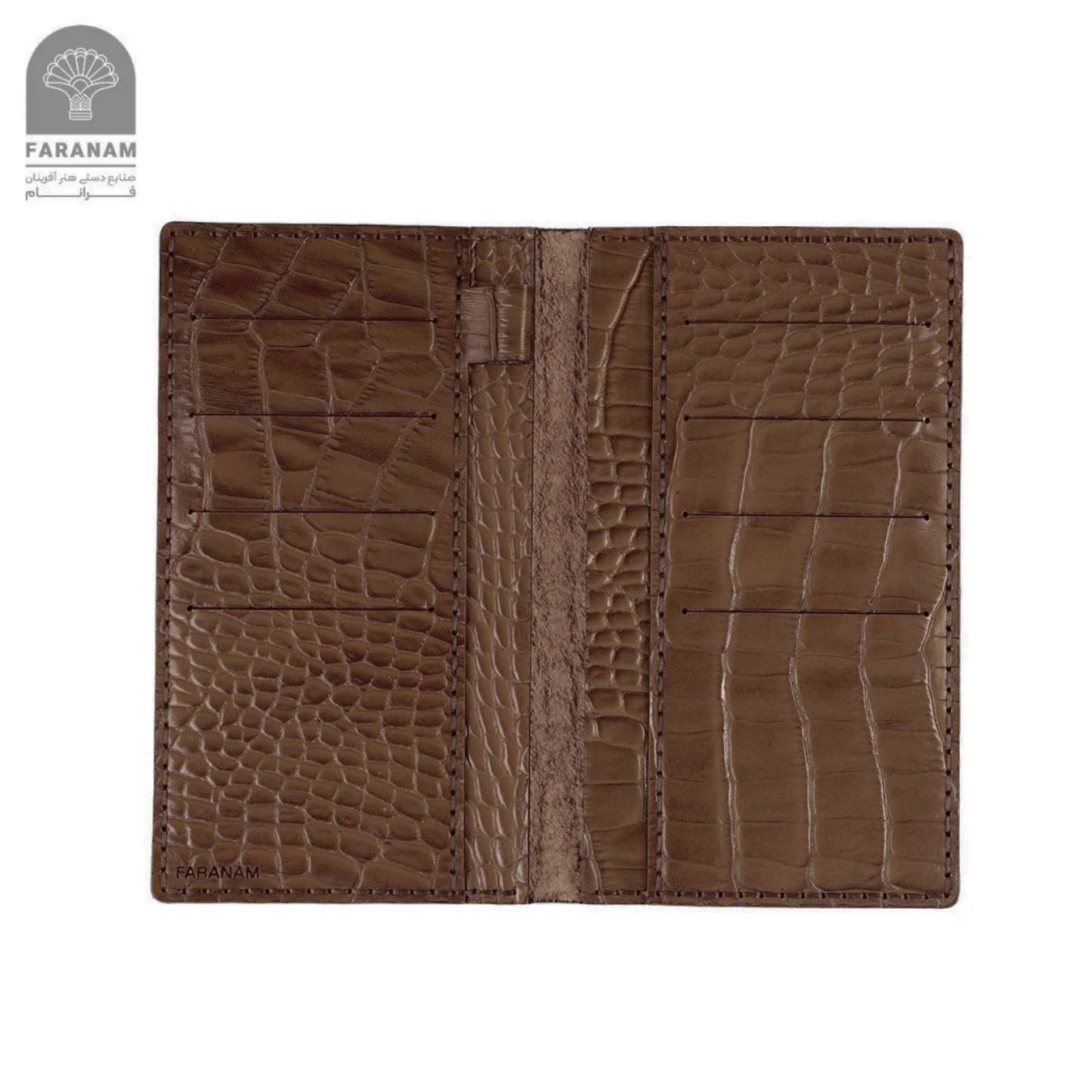 Farasa Leather Gift Set; Long wallet, bifold wallet, keychain, sunglasses cover
